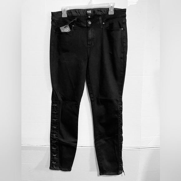 Paige   Verdugo Ankle Midrise Ultra Skinny jeans size 32 Black - Picture 2 of 14